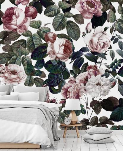 light pink roses and green leaves wallpaper light pink roses and green leaves wallpaper