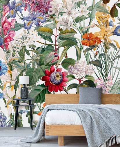 pen floral fargerik tapet pen floral fargerik tapet