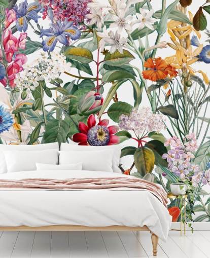 pen floral fargerik tapet pen floral fargerik tapet