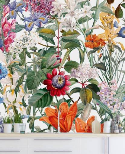 pretty floral colourful wallpaper pretty floral colourful wallpaper