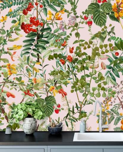 blade og blomster tapet blade og blomster tapet