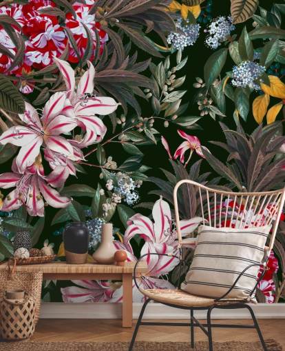 colourful lilys wallpaper colourful lilys wallpaper