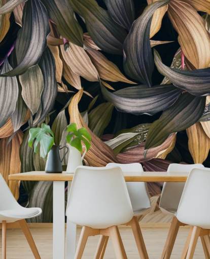 dark leaves overlapped wallpaper dark leaves overlapped wallpaper