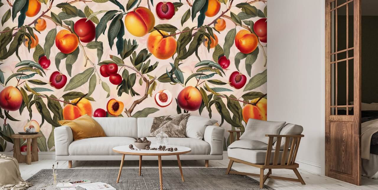 Peachy Perfect Wallpaper | Wallsauce UK