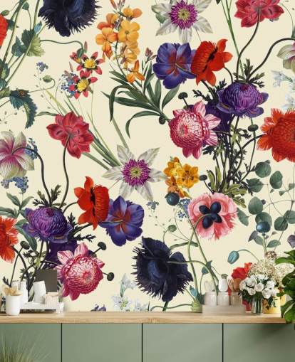 pretty flowers on off white background wallpaper pretty flowers on off white background wallpaper