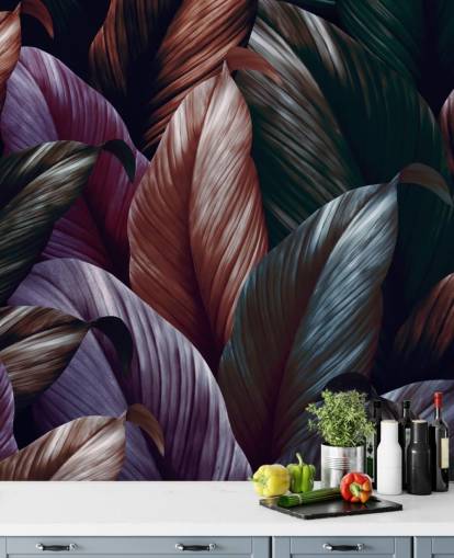 papel pintado de hojas púrpura oscuro papel pintado de hojas púrpura oscuro