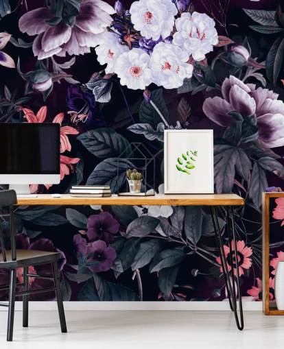 dark purple flowers with white highlights wallpaper dark purple flowers with white highlights wallpaper