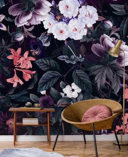 dark purple flowers with white highlights wallpaper dark purple flowers with white highlights wallpaper