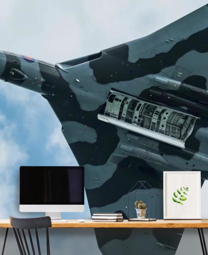 tilpasselig militær jet vægmaleri kaldet Vulcan Bomber Final Run til hjemmekontorer, soveværelser og virksomheder tilpasselig militær jet vægmaleri kaldet Vulcan Bomber Final Run til hjemmekontorer, soveværelser og virksomheder