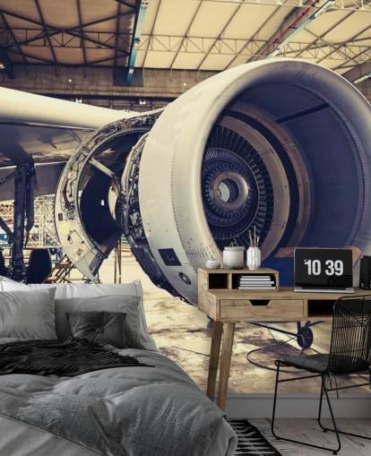 carta da parati murale personalizzabile per aeromobili chiamata Jet Engine carta da parati murale personalizzabile per aeromobili chiamata Jet Engine