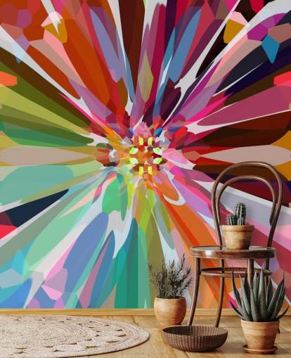 colourful abstract floral wallpaper colourful abstract floral wallpaper