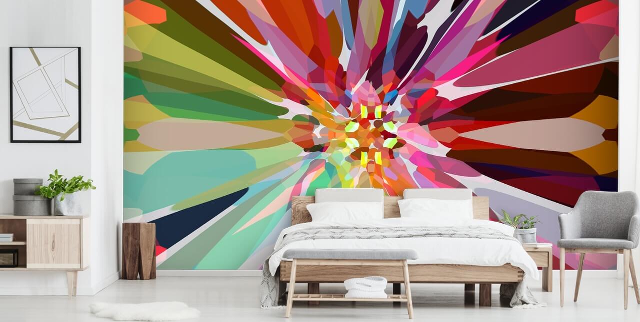 colourful abstract floral wallpaper colourful abstract floral wallpaper