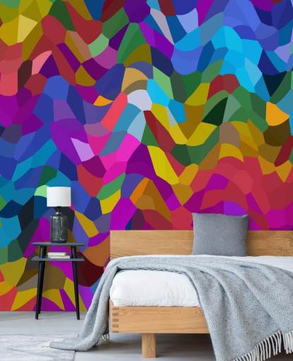 abstracte kleurrijke vormen behang abstracte kleurrijke vormen behang