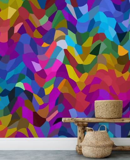 abstrakte bunte Formen Tapete abstrakte bunte Formen Tapete