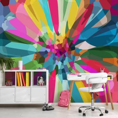 bright and colourful flower wallpaper
