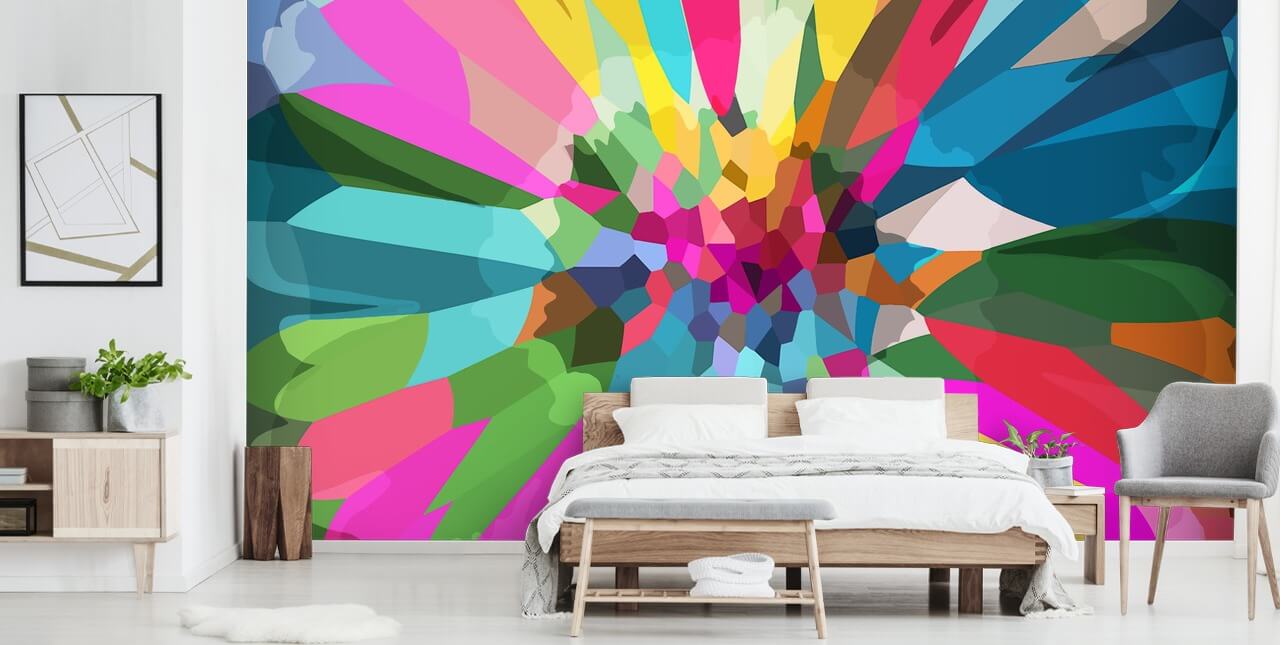bright and colourful flower wallpaper
