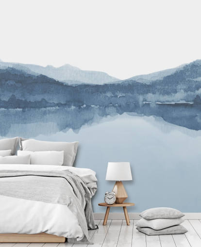 papel de parede azul de lago e montanhas papel de parede azul de lago e montanhas