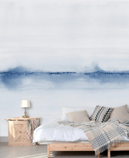 aquarel blauw landschapsbehang aquarel blauw landschapsbehang