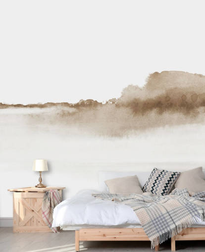 beige watercolour mountains wallpaper beige watercolour mountains wallpaper