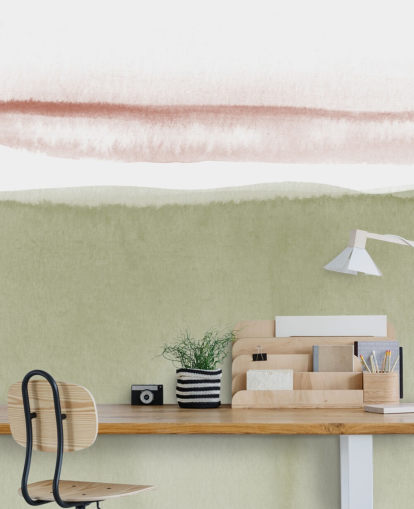 terracotta, white and sage green abstract wallpaper terracotta, white and sage green abstract wallpaper