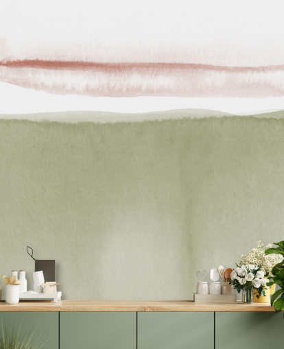 fond d'écran abstrait terre cuite, blanc et vert sauge fond d'écran abstrait terre cuite, blanc et vert sauge