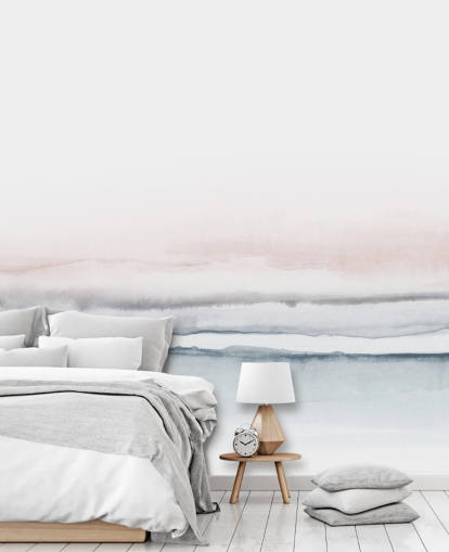 pastellrosa og blå abstrakt tapet pastellrosa og blå abstrakt tapet