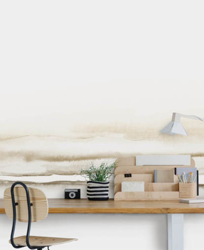 watercolour landscape in soft beige tones wallpaper watercolour landscape in soft beige tones wallpaper