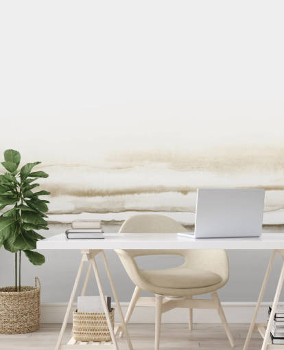 akvarelllandskap i myke beige toner tapet akvarelllandskap i myke beige toner tapet