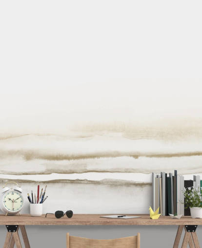 watercolour landscape in soft beige tones wallpaper watercolour landscape in soft beige tones wallpaper