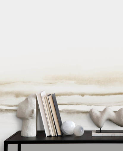 watercolour landscape in soft beige tones wallpaper watercolour landscape in soft beige tones wallpaper