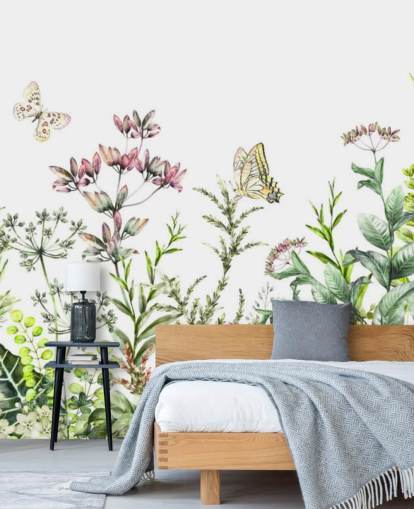 meadow flowers and butterflies wallpaper meadow flowers and butterflies wallpaper