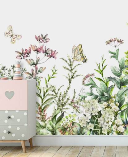 meadow flowers and butterflies wallpaper meadow flowers and butterflies wallpaper