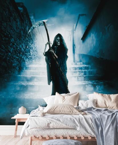 grim reaper on stairs wallpaper grim reaper on stairs wallpaper