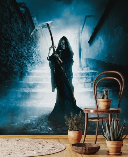 papel de parede grim reaper on stairs papel de parede grim reaper on stairs