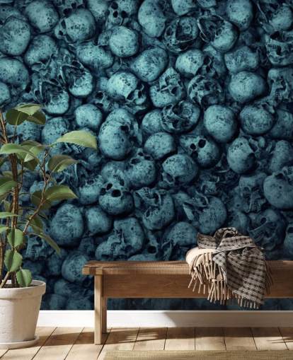 carta da parati mucchio di teschi carta da parati mucchio di teschi