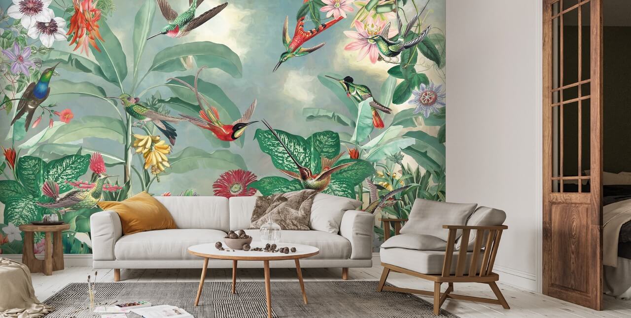 Wallpaper tropical birds