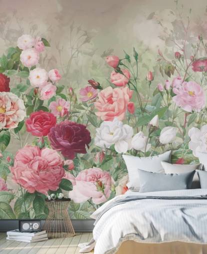 papier peint rose rouge et rose blanche papier peint rose rouge et rose blanche