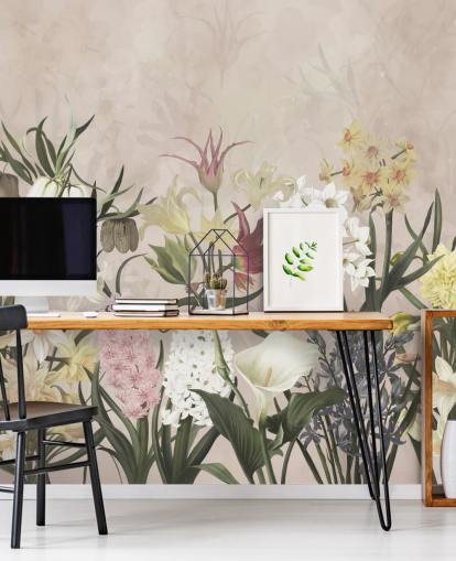 meadow flowers growing wallpaper meadow flowers growing wallpaper