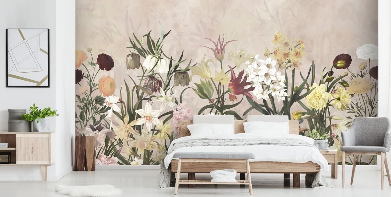 meadow flowers growing wallpaper meadow flowers growing wallpaper