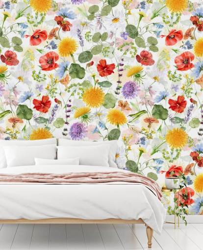 colourful wildflowers wallpaper colourful wildflowers wallpaper