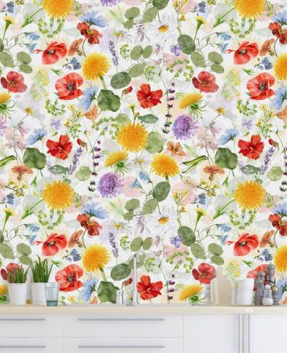 colourful wildflowers wallpaper colourful wildflowers wallpaper