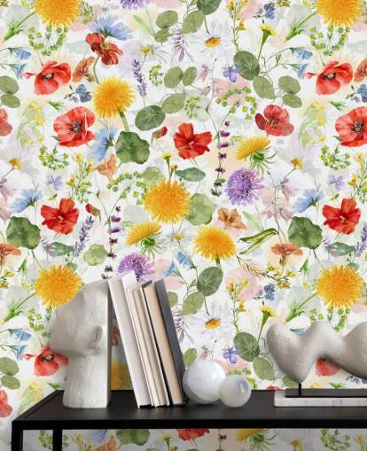 colourful wildflowers wallpaper colourful wildflowers wallpaper