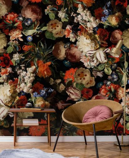 farverige blomster tapet farverige blomster tapet