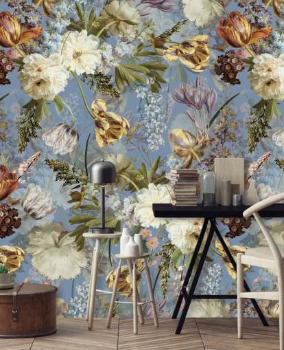 lush dutch spring flowers garden wallpaper lush dutch spring flowers garden wallpaper