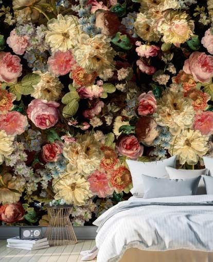 papel de parede floral vintage papel de parede floral vintage