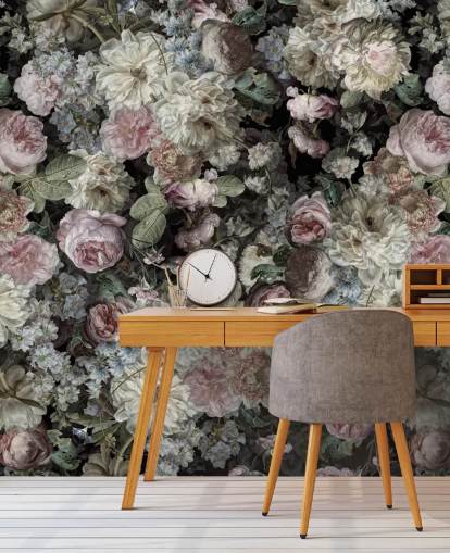 pastel toned vintage flowers wallpaper pastel toned vintage flowers wallpaper