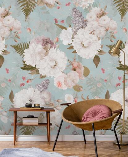 lys rosa og hvit peon tapet lys rosa og hvit peon tapet