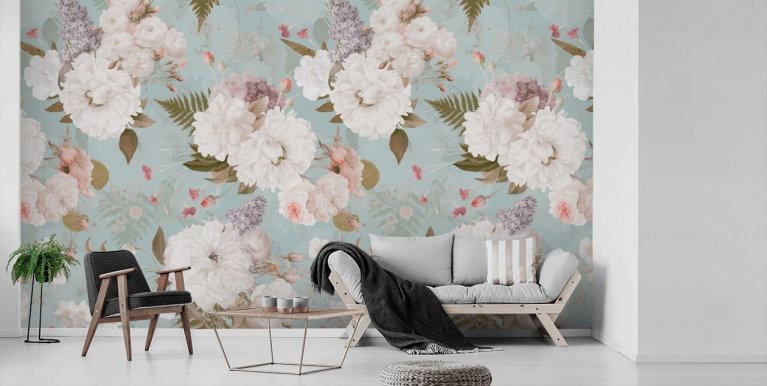 Peony Wallpaper & Wall Murals | Wallsauce NZ