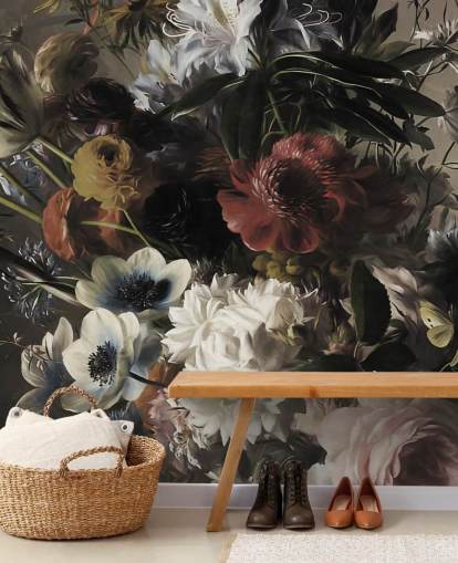 stor buket med anemoner tapet stor buket med anemoner tapet