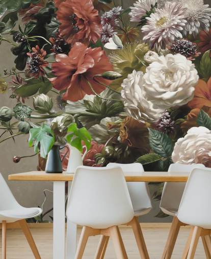 Strauß mit hübschen Blumen Tapete Strauß mit hübschen Blumen Tapete